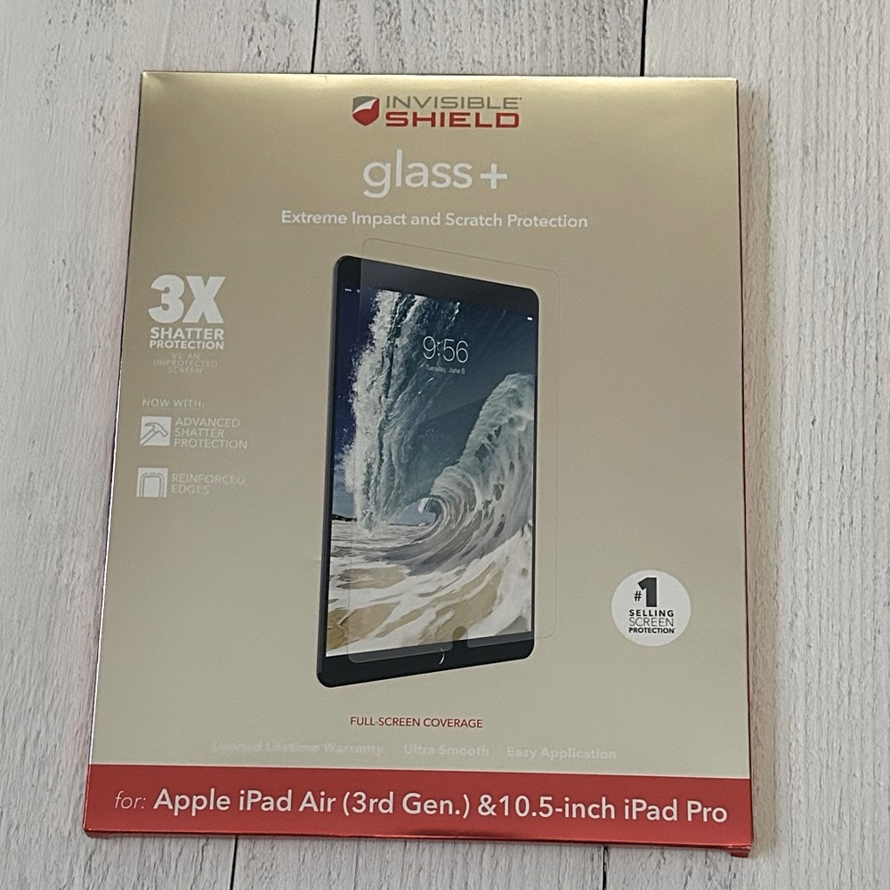 NEW Zagg Invisible Shield Glass Plus screen protector 10.5 inch